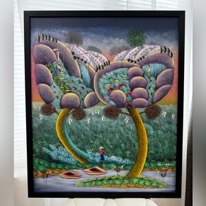 Vibrant Landscape Art Oil Painting